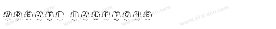Wreath Halftone字体转换